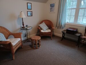 Private Sitting Lounge In Ocracoke Room | Inn on Bath Creek