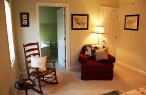 Seating area in the Chesapeake Room at the Inn on Bath Creek