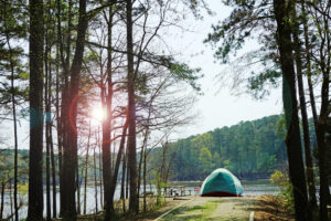 Camping in North Carolina | Tent in front of Camping in North Carolina